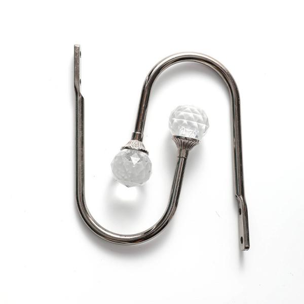 Dorm Room Curtain Track Accessories Crystal U Wall Hook Aluminum Curtain