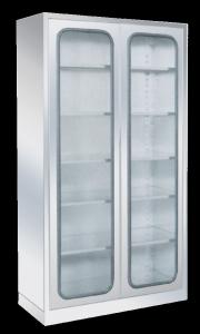 Quality Glass Door Stainless Steel Medical Cabinet Medicine Cupboard 900x400x1750mm wholesale