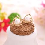 2018 Fashion American style lady party EarringsSilver Many Colors Round shape