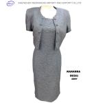 Contrast Color Short Sleeve Slim Fit Tailor Suits Designs for Lady