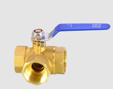 T Type Three Way Brass Ball Valve 10 Years Warranty