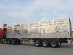 Transport Bulk Vegetables Fence Semi Trailer Air Suspension / Mechanical