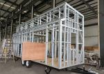 Metal Roof Prefabricated tiny House on wheels With Air Conditioning And