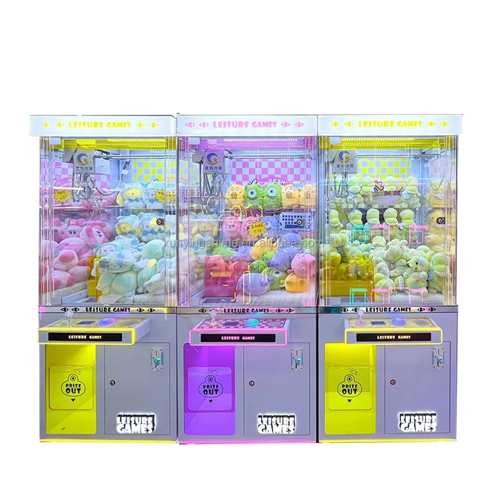 Kids Toy Game Gift Doll Vending Kit Plush Toys Arcade Claw Machine Outlet 58*70*152cm