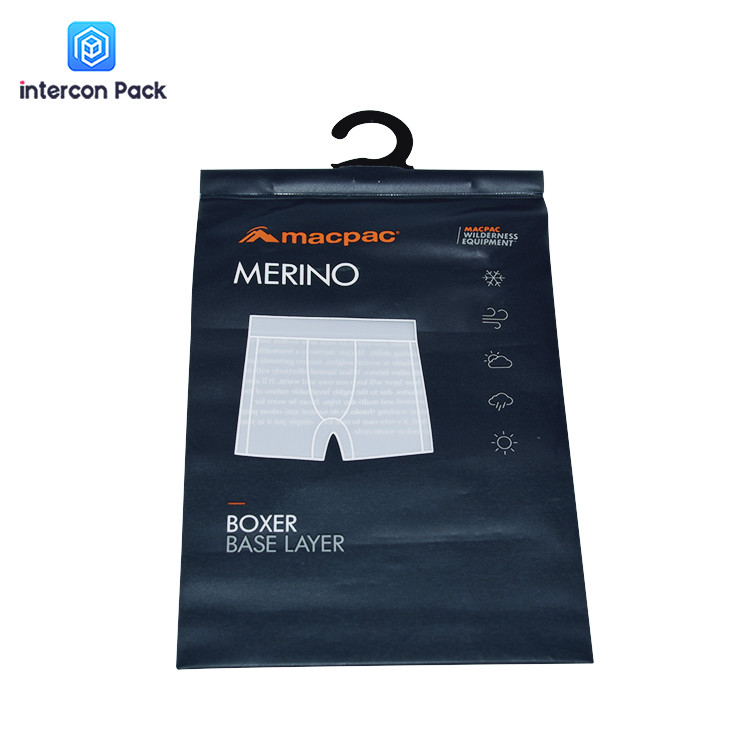 Polyester Bag With Hook 10X6 inch 11X8 inch Christmas Clothing And Underwear Bag