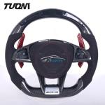 Alcantara LED Carbon Fiber Steering Wheel For Mercedes W205 W204 A45 CLE GLC