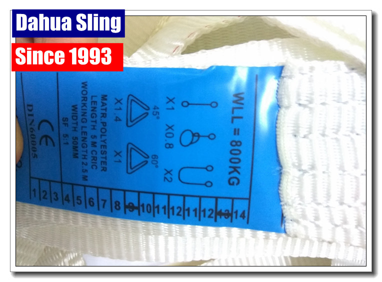 Large Capacity Long Green Lifting Straps , Certified Disposable Lifting Slings