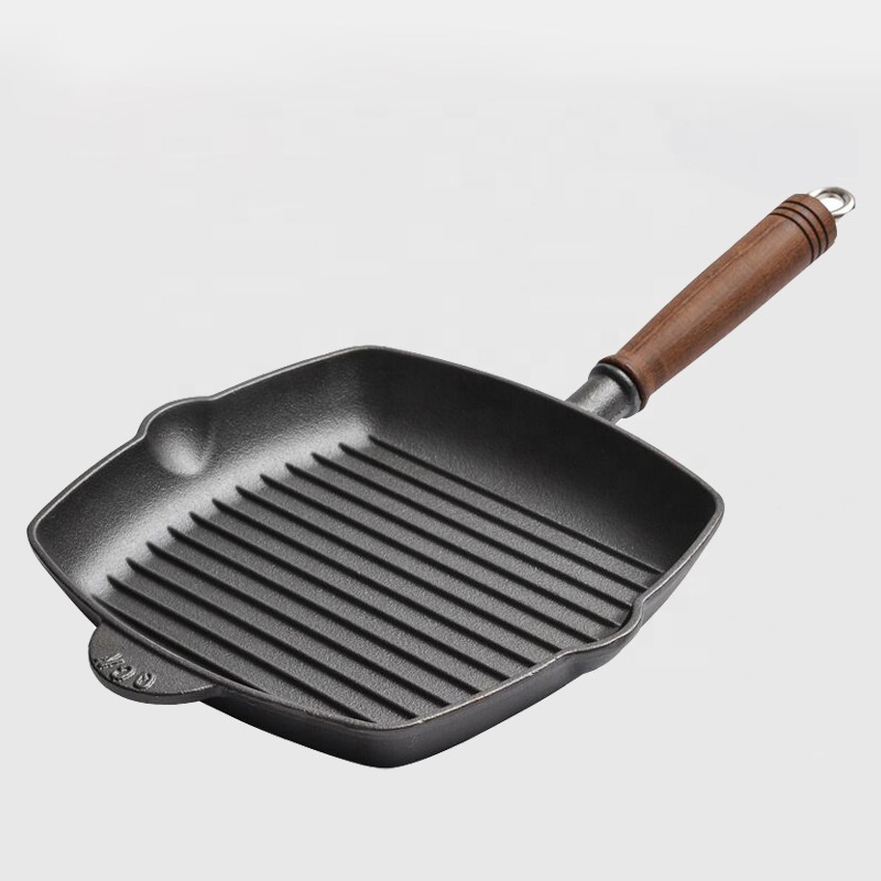 Cooking Kitchen Stovetop Grill Pan Cast Iron Non Stick Modern Design