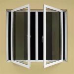 Security Aluminum Casement Window Dirt Resistance Glass