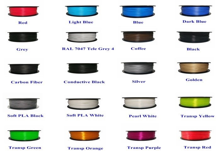 Black PETG Metal Filled 3D Printer Filament 1.75 mm 2.2 lbs