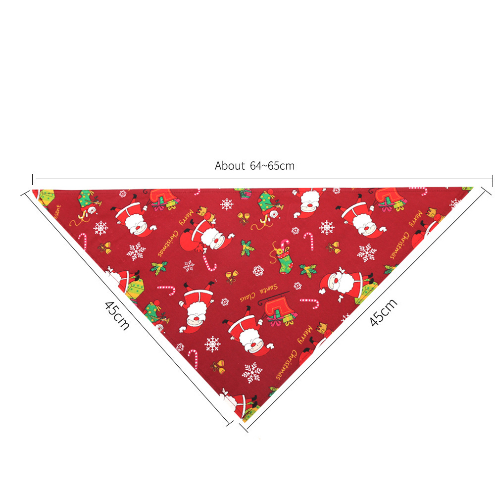 Unique Style Personalized Pet Bandana Soft Material Dog Christmas Scarf