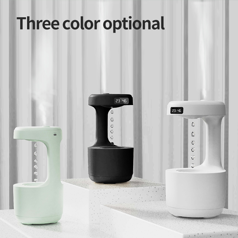 HOMEFISH USB Charging Anti Gravity Water Drop Humidifier 36db-45db