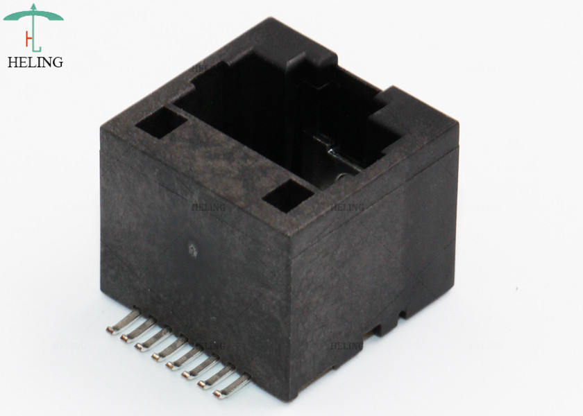 Low Profile Tab Up Female Lan SMT RJ45 Waterproof Connector Through Hole 1x1