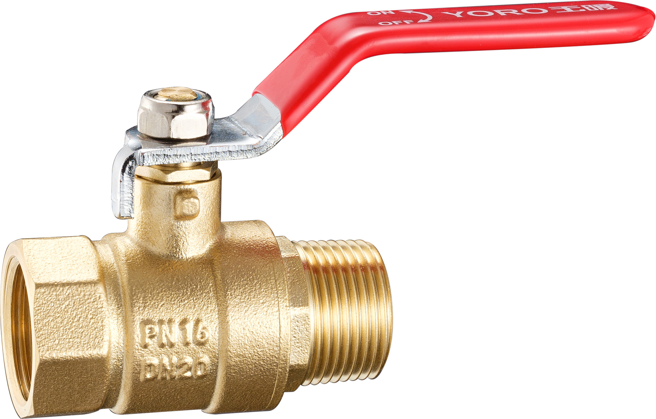3304 3305 3306 Long Lever Brass Ball Valve DN15 DN20 DN25 DN32 DN40 DN50 with Two Ends threaded Models FxF / MxF / MxM