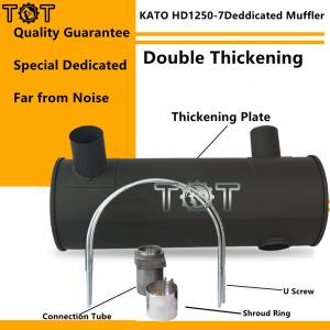 Quality KATO HD1250-7 6D22T Excavator Engine Exhaust Muffler ODM wholesale