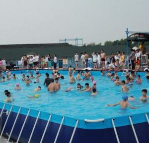 Quality SGS 10M X 10M PVC Swimming Pool Metal Frame For Summer Inflatable wholesale