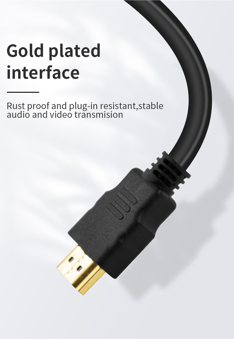 HDTV 4K 6ft Hdmi Cable 1.5 Mtr Hdmi Cable Strong Wear Resistance