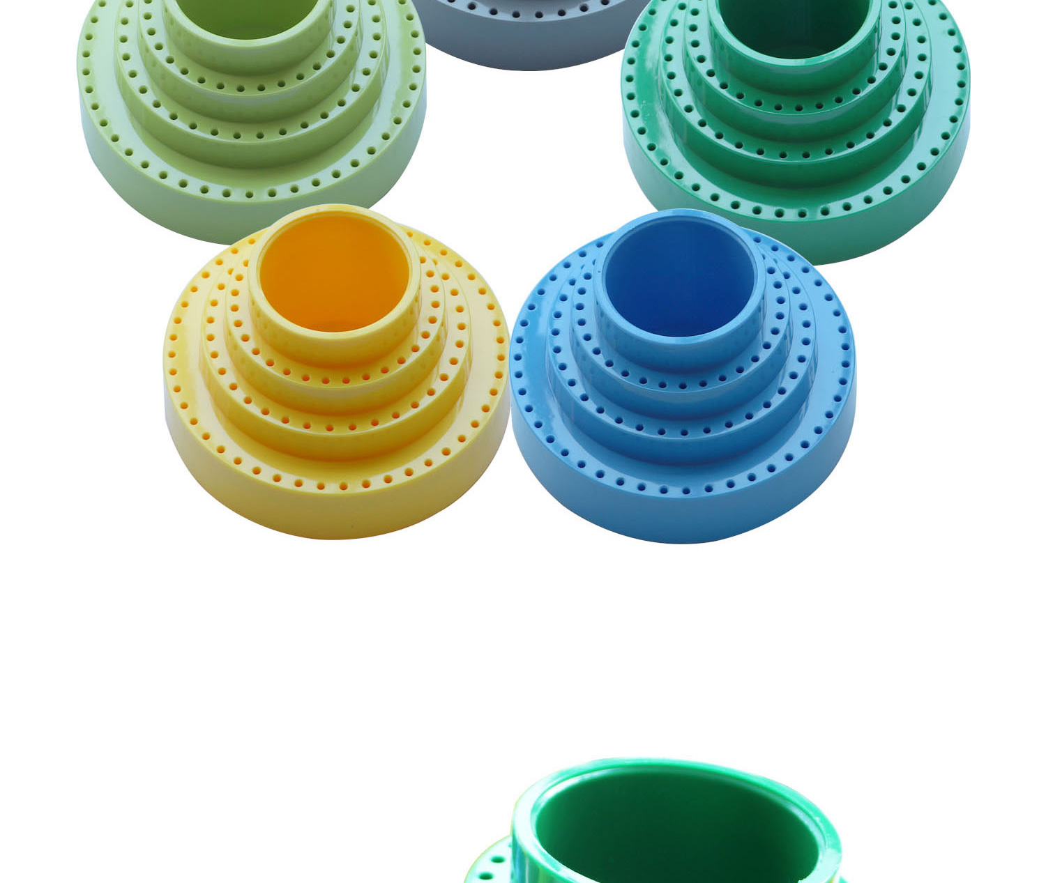 Rotating Round Shape Jewelry Empty Drill Bit Storage Case 170*95mm