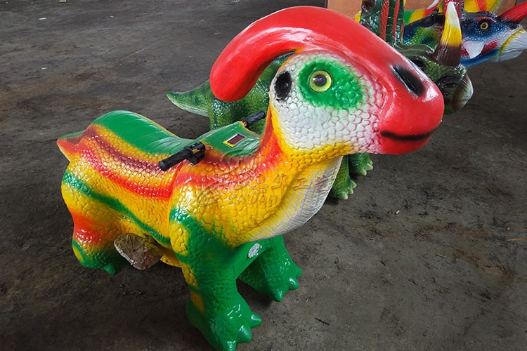 Customized Kids Dinosaur Car Sun Proof For City Plaza CE ISO Certificated