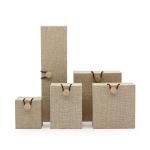 Earrings Necklaces Fabric Jewelry Box / Jewelry Storage Gift Boxes Yellow Color