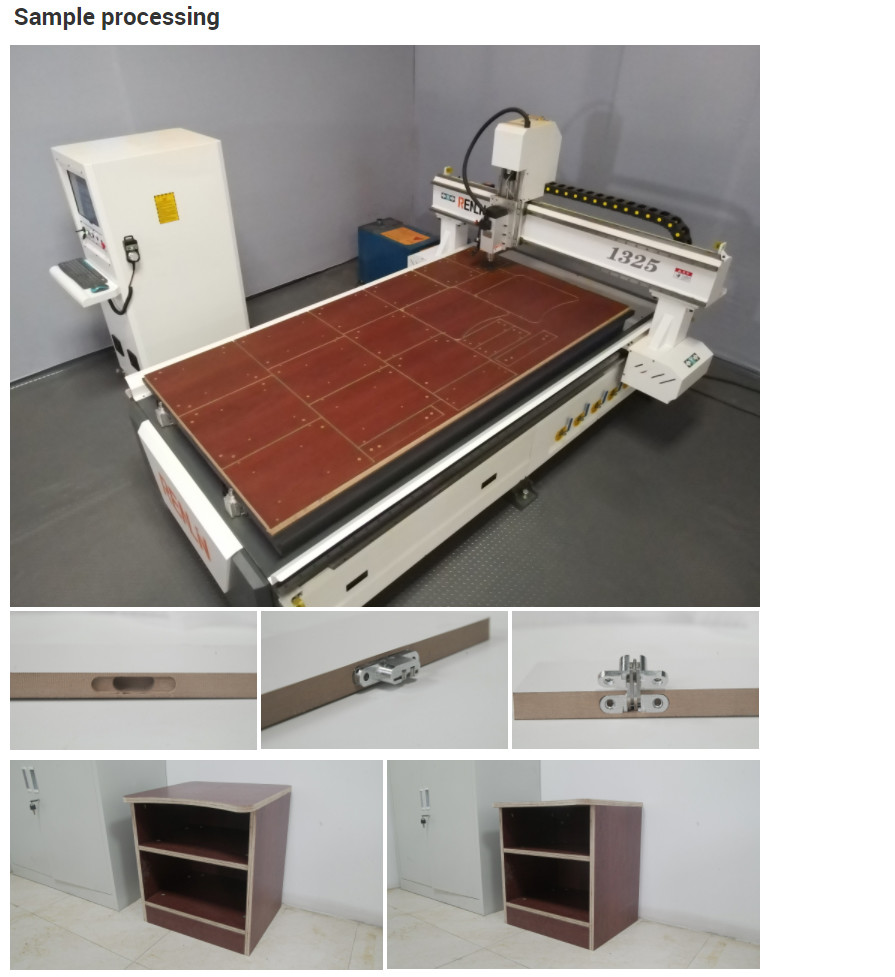 Vacuum Adsorption Platform CNC Wood Router Machine CE Certified