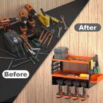 Wall Mount Screwdriver Bit Holder for Powder Coating Workshop Rack Garage