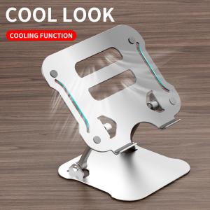 Quality 3mm Thickness Rubber Aluminum Alloy Ergonomic Notebook Stand 895g wholesale