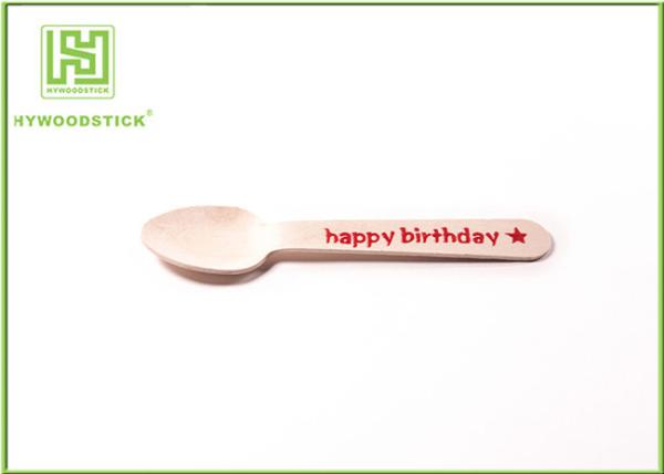 Natural Wood Color Eco Friendly Cutlery Wooden Disposable Utensils For Single