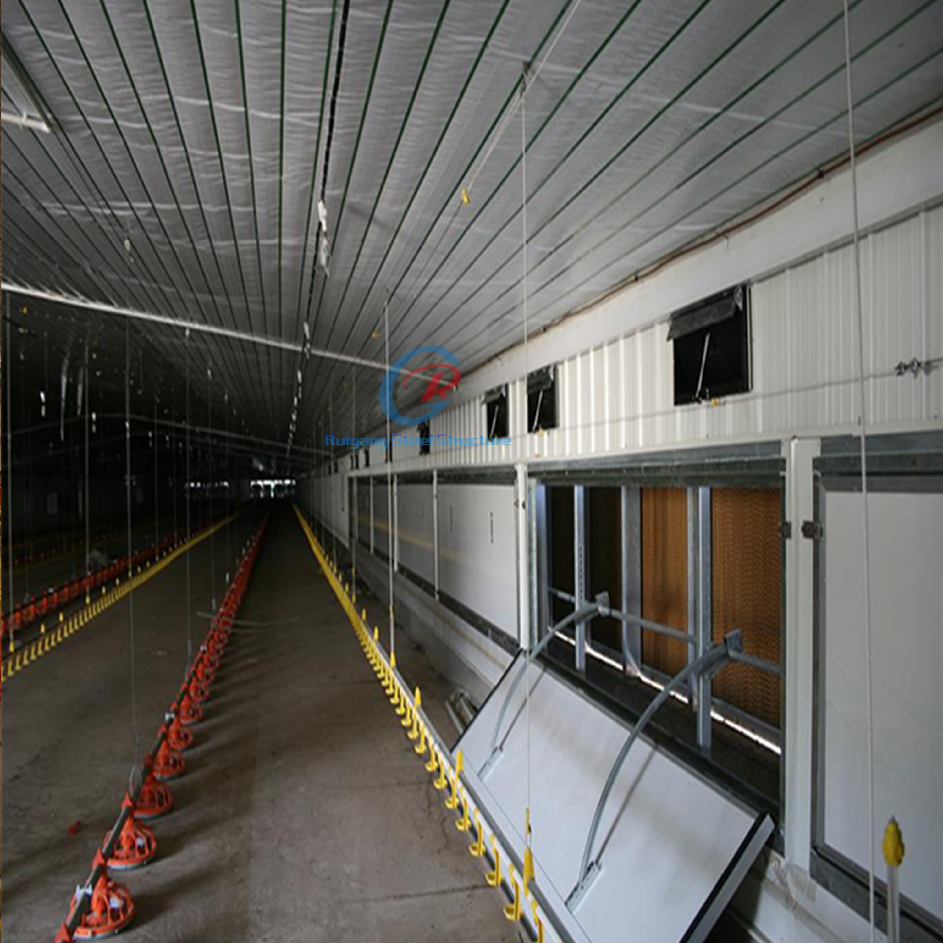 Customized Steel Structure Poultry House Fire Resistant For Dairy Farm