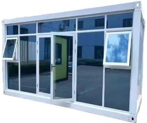 Quality Flat Pack Container Detachable Steel Door Office Mobile Modular Glass Wall Tiny Home wholesale