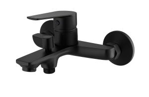 Quality Brass Bath Shower Faucet Surface-Mounted Single Lever Matt black wholesale