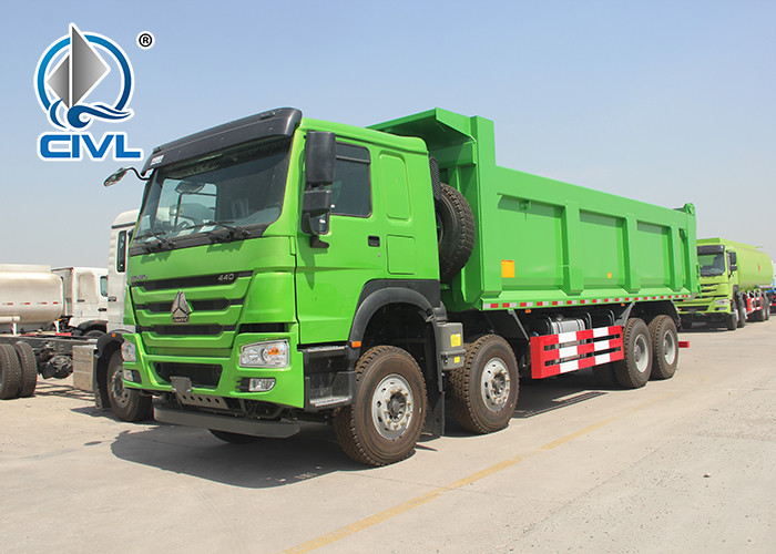 40 Tons Heavy Duty Dump Truck Left Hand Drive , Load Stone And Sand 8x4 New Tipper Truck