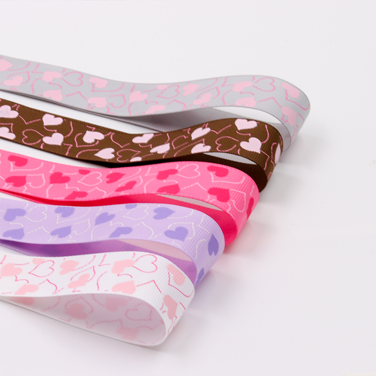 Decorative Printed Gift Ribbon Customized Color With Smooth Surface