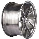 Ten Spokes Brushed 2 Piece Forged Wheels For Luxury Cars