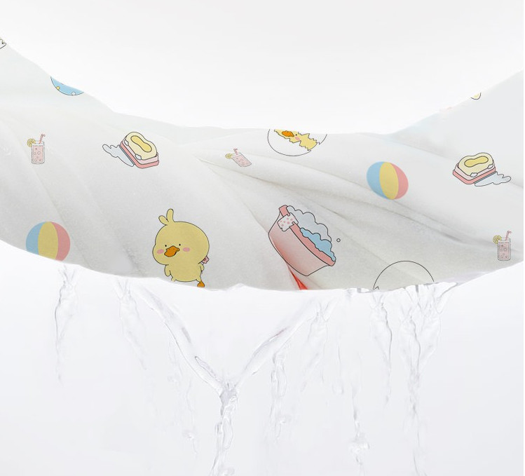 Natural Crinkled Infants Muslin Gauze Fabric Clothing 57 Inch Breathable