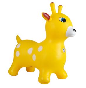 Quality Inflatable 6 Inch Bouncy Giraffe Hopper Animals Anti Slipping wholesale
