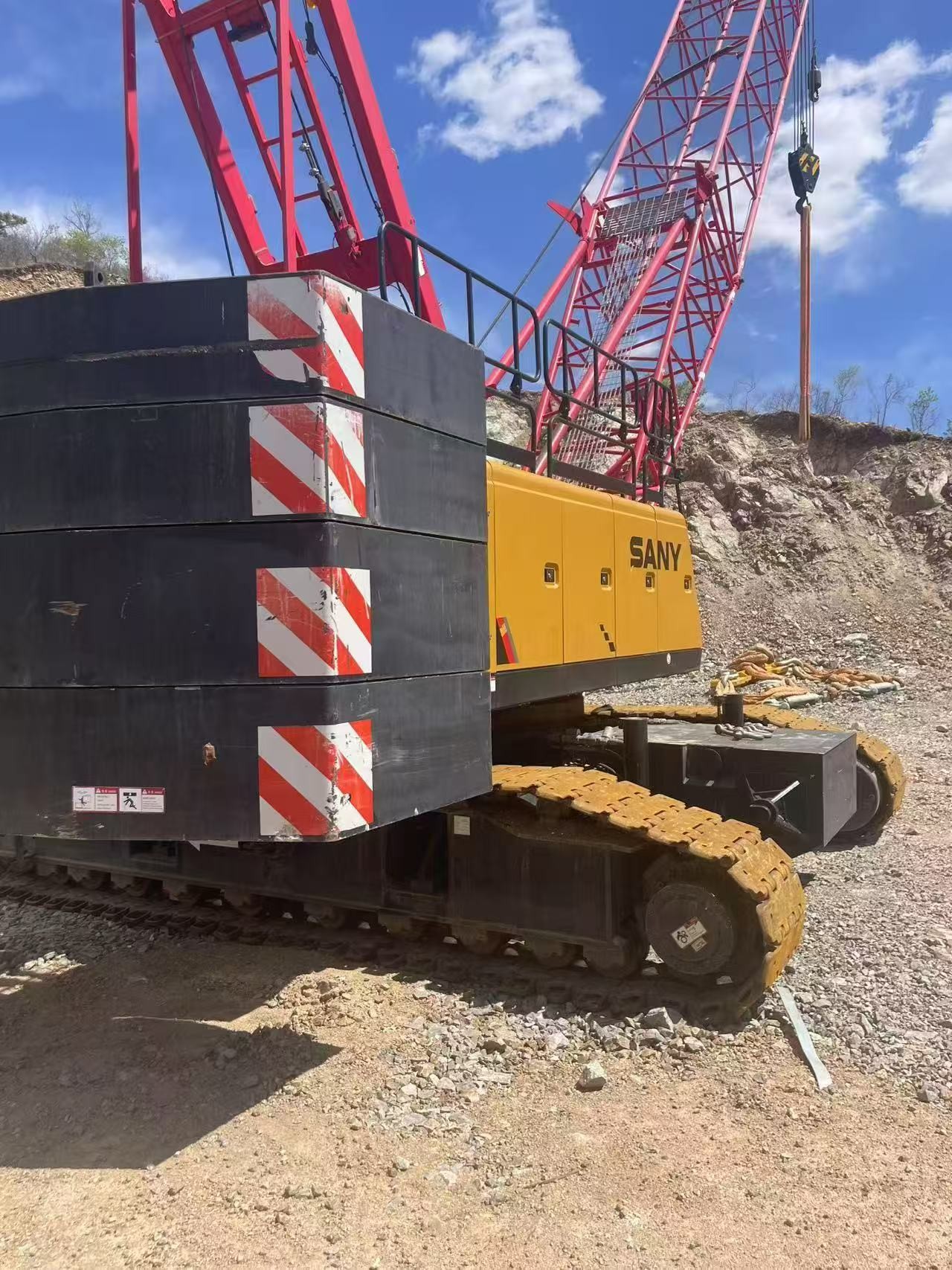 Safe Operation Energy Efficient 85Ton SCC850A-6 Lattice Boom Crane For Sale