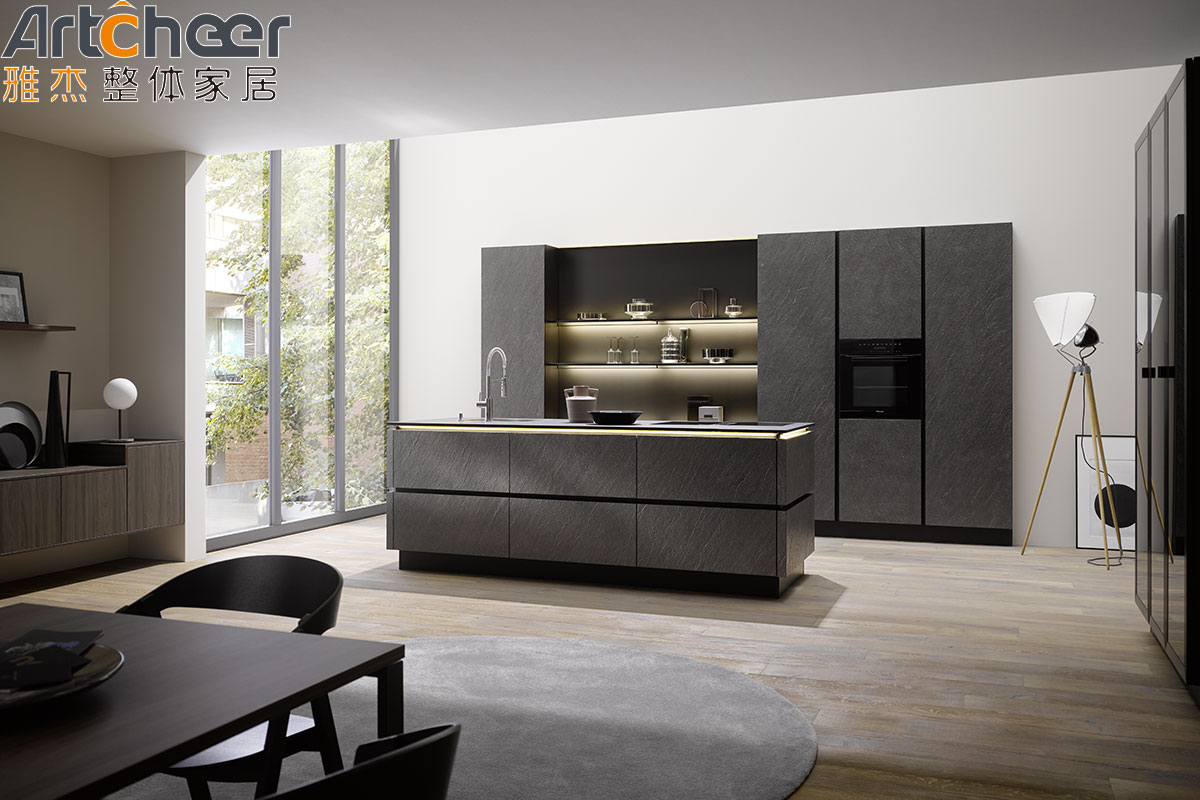 Small Design Melamine Finish Kitchen Cabinet Modern and Affordable for European Market