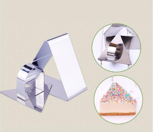 RK Bakeware China Foodservice NSF Triangle Mousse Cake Ring Stainless Steel Ring