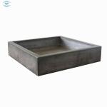 Grey Outdoor Round Concrete Coffee Table GRC Fiberglass Furniture Dinning Table