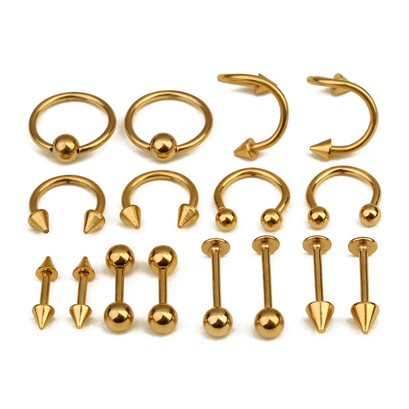 Surgical Steel Nose Rings Body Piercing For Women Punk Earring Stud Hoops Nariz Percing Nez Piercing