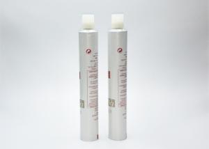 Quality 50G Volume Aluminium Cosmetic Tubes , Lotion Tube Containers With Cylindrical Plastic Cap wholesale