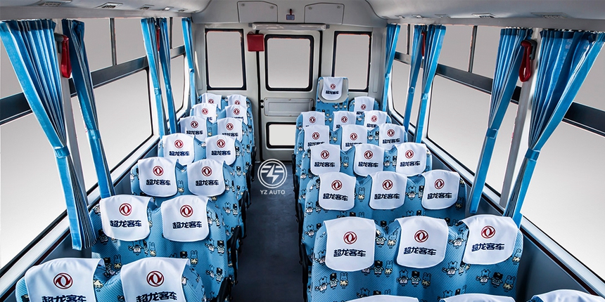 3.767L Displacement Diesel Fuel Dongfeng 24-39seat Mini Bus Medium Size Yellow School Bus