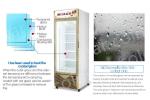 800L Glass Double Door Upright Display Freezer