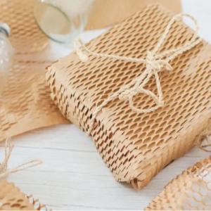 Quality Eco-Friendly Brown Honeycomb Wrap Paper Packaging Bag Wrap Paper wholesale