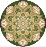 Ancient Ethnic Style Living Room Floor Carpets Polyester fiber 100*100cm