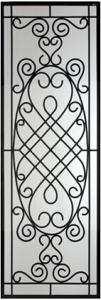 Quality wrought iron glass in Exterior door wholesale