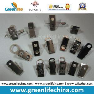 Quality Metal ID Badge Holder Bulldog Clip W/Safety Pin for Lanyard wholesale