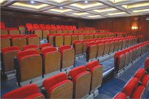 Quality Rise Mounted Retractable Wood Bleachers / Conference Hall Telescopic Seating Systems wholesale