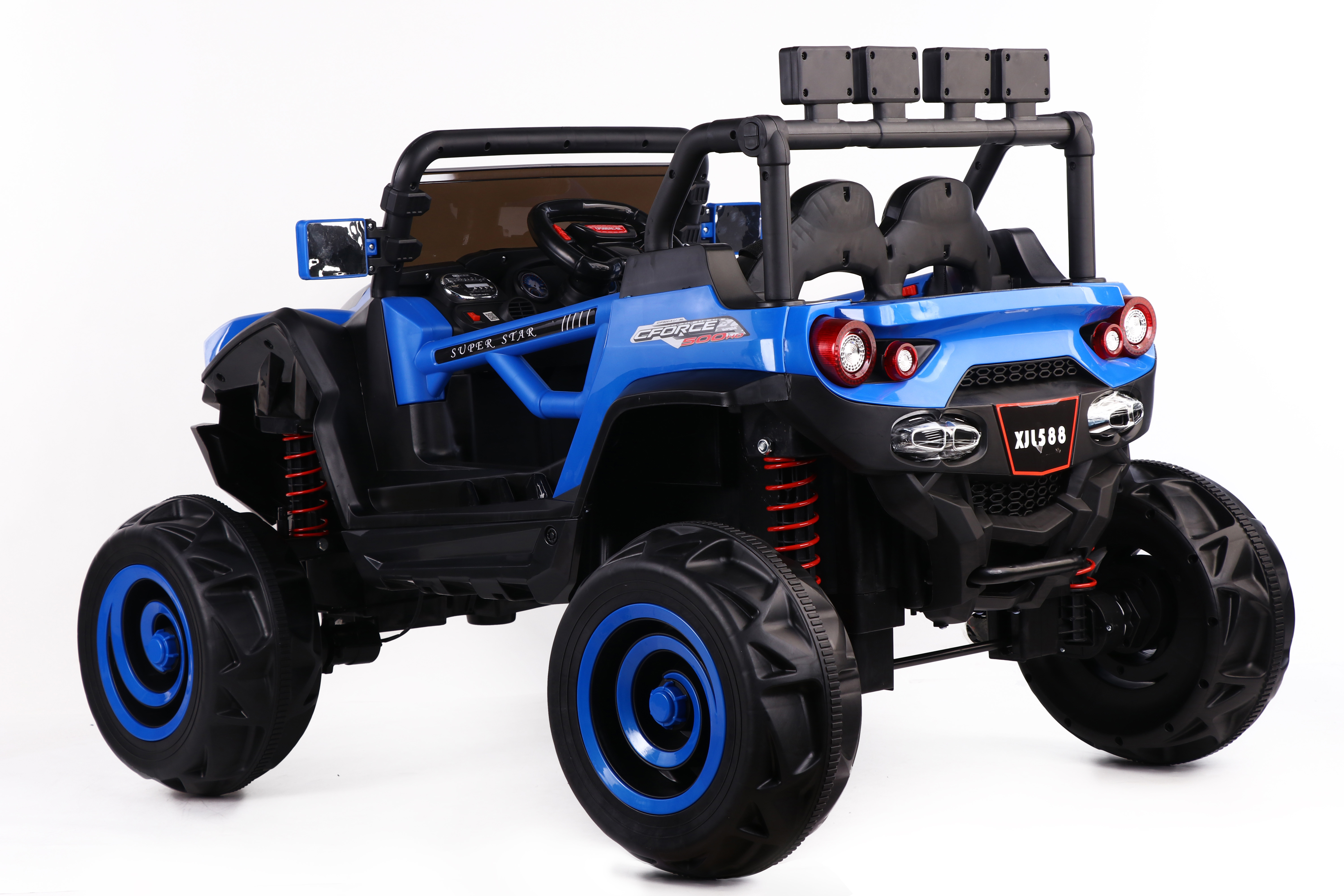 Portable Lever and One-to-One Remote Control Supply Swing Ride-On Car for Children